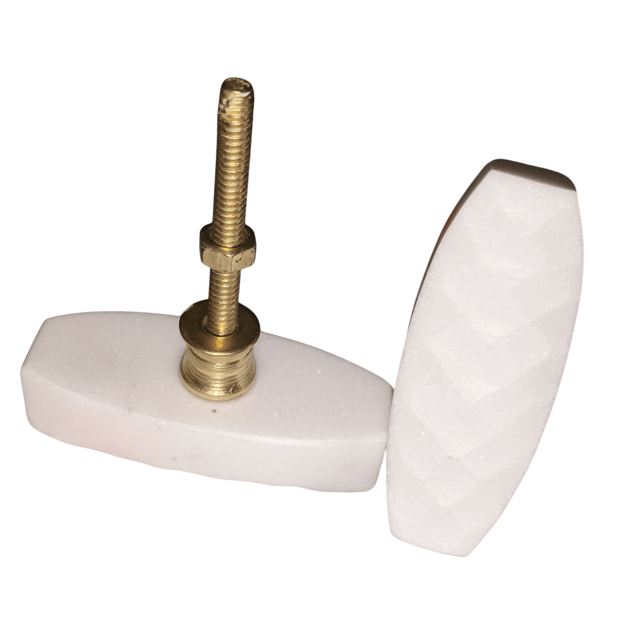 IRON & MARBLE KNOB (POLISH)